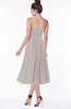 ColsBM Deborah Mushroom Luxury Sleeveless Half Backless Chiffon Knee Length Pick up Bridesmaid Dresses