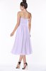 ColsBM Deborah Pastel Lilac Luxury Sleeveless Half Backless Chiffon Knee Length Pick up Bridesmaid Dresses