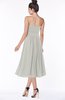 ColsBM Deborah Platinum Luxury Sleeveless Half Backless Chiffon Knee Length Pick up Bridesmaid Dresses