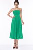 ColsBM Deborah Sea Green Luxury Sleeveless Half Backless Chiffon Knee Length Pick up Bridesmaid Dresses