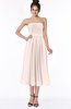 ColsBM Deborah Silver Peony Luxury Sleeveless Half Backless Chiffon Knee Length Pick up Bridesmaid Dresses