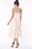 ColsBM Deborah Silver Peony Luxury Sleeveless Half Backless Chiffon Knee Length Pick up Bridesmaid Dresses