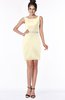 ColsBM Meadow Egret Luxury Sleeveless Satin Knee Length Beaded Bridesmaid Dresses
