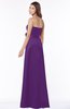 ColsBM Lyric Amaranth Purple Modest A-line Strapless Sleeveless Half Backless Satin Bridesmaid Dresses