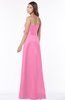 ColsBM Lyric Carnation Pink Modest A-line Strapless Sleeveless Half Backless Satin Bridesmaid Dresses
