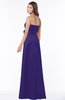 ColsBM Lyric Royal Purple Modest A-line Strapless Sleeveless Half Backless Satin Bridesmaid Dresses
