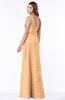 ColsBM Kathleen Apricot Mature A-line One Shoulder Half Backless Floor Length Lace Bridesmaid Dresses