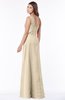ColsBM Kathleen Champagne Mature A-line One Shoulder Half Backless Floor Length Lace Bridesmaid Dresses