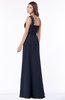 ColsBM Kathleen Dark Sapphire Mature A-line One Shoulder Half Backless Floor Length Lace Bridesmaid Dresses