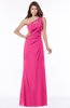 ColsBM Kathleen Fandango Pink Mature A-line One Shoulder Half Backless Floor Length Lace Bridesmaid Dresses
