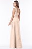 ColsBM Kathleen Fresh Salmon Mature A-line One Shoulder Half Backless Floor Length Lace Bridesmaid Dresses