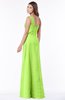ColsBM Kathleen Sharp Green Mature A-line One Shoulder Half Backless Floor Length Lace Bridesmaid Dresses