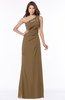 ColsBM Kathleen Truffle Mature A-line One Shoulder Half Backless Floor Length Lace Bridesmaid Dresses