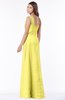 ColsBM Kathleen Yellow Iris Mature A-line One Shoulder Half Backless Floor Length Lace Bridesmaid Dresses