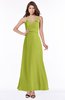 ColsBM Cataleya Green Oasis Modern V-neck Sleeveless Zip up Chiffon Flower Bridesmaid Dresses