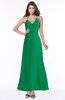 ColsBM Cataleya Green Modern V-neck Sleeveless Zip up Chiffon Flower Bridesmaid Dresses
