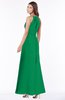 ColsBM Cataleya Green Modern V-neck Sleeveless Zip up Chiffon Flower Bridesmaid Dresses