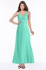 ColsBM Cataleya Seafoam Green Modern V-neck Sleeveless Zip up Chiffon Flower Bridesmaid Dresses