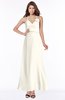 ColsBM Cataleya Whisper White Modern V-neck Sleeveless Zip up Chiffon Flower Bridesmaid Dresses