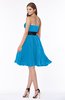 ColsBM Lizbeth Cornflower Blue Gorgeous A-line Sleeveless Chiffon Ruching Bridesmaid Dresses