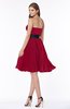 ColsBM Lizbeth Dark Red Gorgeous A-line Sleeveless Chiffon Ruching Bridesmaid Dresses