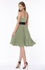 ColsBM Lizbeth Moss Green Gorgeous A-line Sleeveless Chiffon Ruching Bridesmaid Dresses