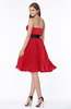 ColsBM Lizbeth Red Gorgeous A-line Sleeveless Chiffon Ruching Bridesmaid Dresses