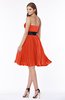 ColsBM Lizbeth Tangerine Tango Gorgeous A-line Sleeveless Chiffon Ruching Bridesmaid Dresses