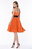 ColsBM Lizbeth Tangerine Gorgeous A-line Sleeveless Chiffon Ruching Bridesmaid Dresses