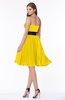 ColsBM Lizbeth Yellow Gorgeous A-line Sleeveless Chiffon Ruching Bridesmaid Dresses