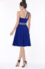 ColsBM Mabel Electric Blue Gorgeous A-line One Shoulder Sleeveless Half Backless Chiffon Bridesmaid Dresses
