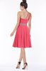 ColsBM Mabel Guava Gorgeous A-line One Shoulder Sleeveless Half Backless Chiffon Bridesmaid Dresses
