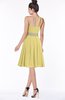 ColsBM Mabel Misted Yellow Gorgeous A-line One Shoulder Sleeveless Half Backless Chiffon Bridesmaid Dresses