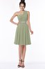 ColsBM Mabel Moss Green Gorgeous A-line One Shoulder Sleeveless Half Backless Chiffon Bridesmaid Dresses