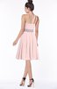 ColsBM Mabel Pastel Pink Gorgeous A-line One Shoulder Sleeveless Half Backless Chiffon Bridesmaid Dresses