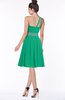 ColsBM Mabel Pepper Green Gorgeous A-line One Shoulder Sleeveless Half Backless Chiffon Bridesmaid Dresses