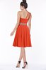 ColsBM Mabel Persimmon Gorgeous A-line One Shoulder Sleeveless Half Backless Chiffon Bridesmaid Dresses