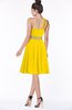 ColsBM Mabel Yellow Gorgeous A-line One Shoulder Sleeveless Half Backless Chiffon Bridesmaid Dresses