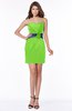 ColsBM Emerie Classic Green Glamorous Sleeveless Half Backless Mini Ruching Bridesmaid Dresses