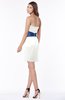 ColsBM Emerie Ivory Glamorous Sleeveless Half Backless Mini Ruching Bridesmaid Dresses