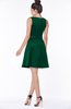 ColsBM Rose Alpine Green Modest A-line Scoop Zip up Knee Length Beaded Bridesmaid Dresses