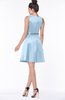 ColsBM Rose Dream Blue Modest A-line Scoop Zip up Knee Length Beaded Bridesmaid Dresses