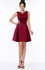 ColsBM Rose Scooter Modest A-line Scoop Zip up Knee Length Beaded Bridesmaid Dresses