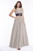 ColsBM Emmaline Fawn Elegant A-line V-neck Half Backless Chiffon Floor Length Bridesmaid Dresses