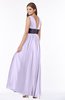 ColsBM Emmaline Light Purple Elegant A-line V-neck Half Backless Chiffon Floor Length Bridesmaid Dresses
