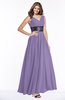 ColsBM Emmaline Lilac Elegant A-line V-neck Half Backless Chiffon Floor Length Bridesmaid Dresses