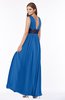 ColsBM Emmaline Royal Blue Elegant A-line V-neck Half Backless Chiffon Floor Length Bridesmaid Dresses