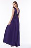 ColsBM Emmaline Royal Purple Elegant A-line V-neck Half Backless Chiffon Floor Length Bridesmaid Dresses