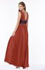 ColsBM Emmaline Rust Elegant A-line V-neck Half Backless Chiffon Floor Length Bridesmaid Dresses