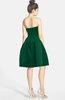 ColsBM Jessie Alpine Green Glamorous Strapless Sleeveless Zip up Satin Knee Length Bridesmaid Dresses